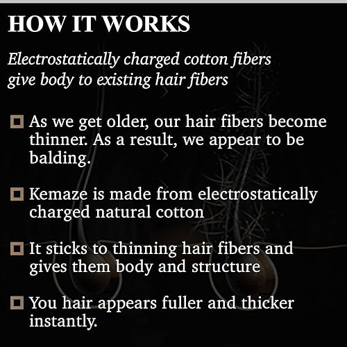 Miniatura 6 de Fibras voluminizadoras instantáneas para el cabello (1.06 onzassuministro para 50 días, castaño rojo)