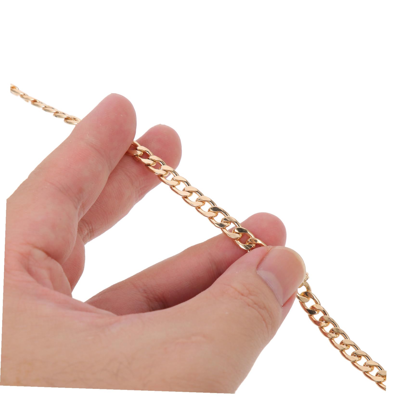 Alipis Catena Gioielli Fai da Te in Acciaio Inox, 1 Rotolo Oro | Lavorazione Diy, Forte Tenuta, Uso per Collane e Bracciali, Catena Metallica Sottile per Creazioni Handmade