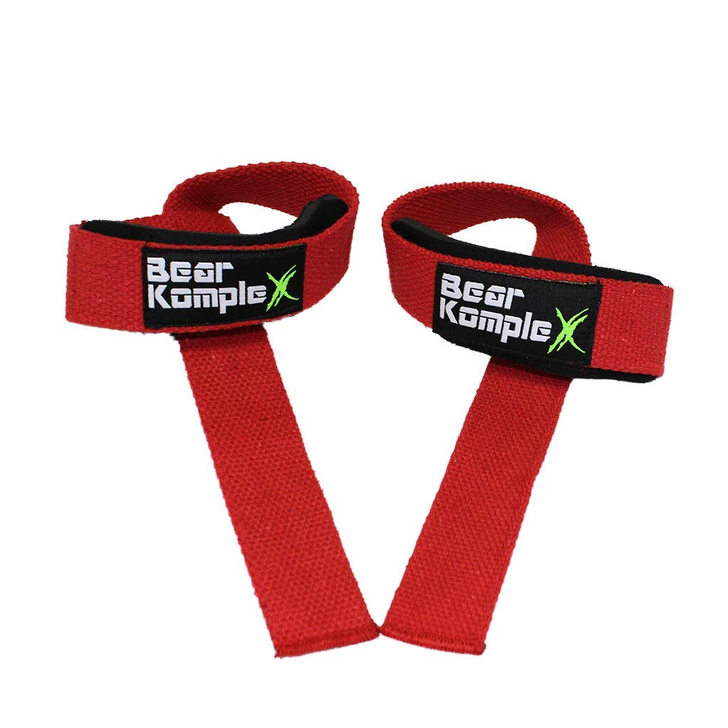 Bear KompleXProfessional Grade 18" Wrist Support Band Wraps(1 Pair) for Weightlifting, Cross Training, Workout, Powerlifting -Stabilizer Grip for Right/Left-Hand w, Thumb Hooks, Brace for Men&Women