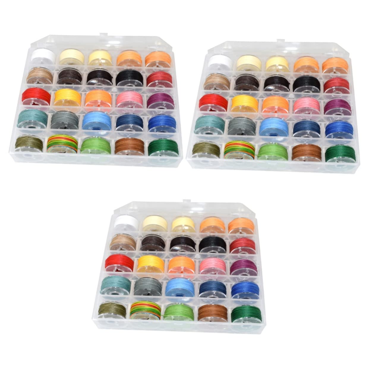 3 Cajas 25 hilo encerado llavero con marco de imagen pulsera hilo de coser hilos de coser hilo de cera de coser cordón de costura manual sutura cuerda de algodón línea de cera