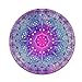 Non-Slip Round Mousepad, FINCIBO Purple Blue Mandala Mouse Pad for Home, Office and Gaming Desk