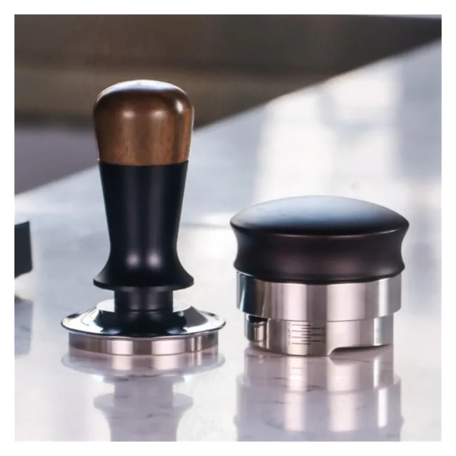 Pressino espresso di ricambio a pressione costante, noce, 51/53/58mm