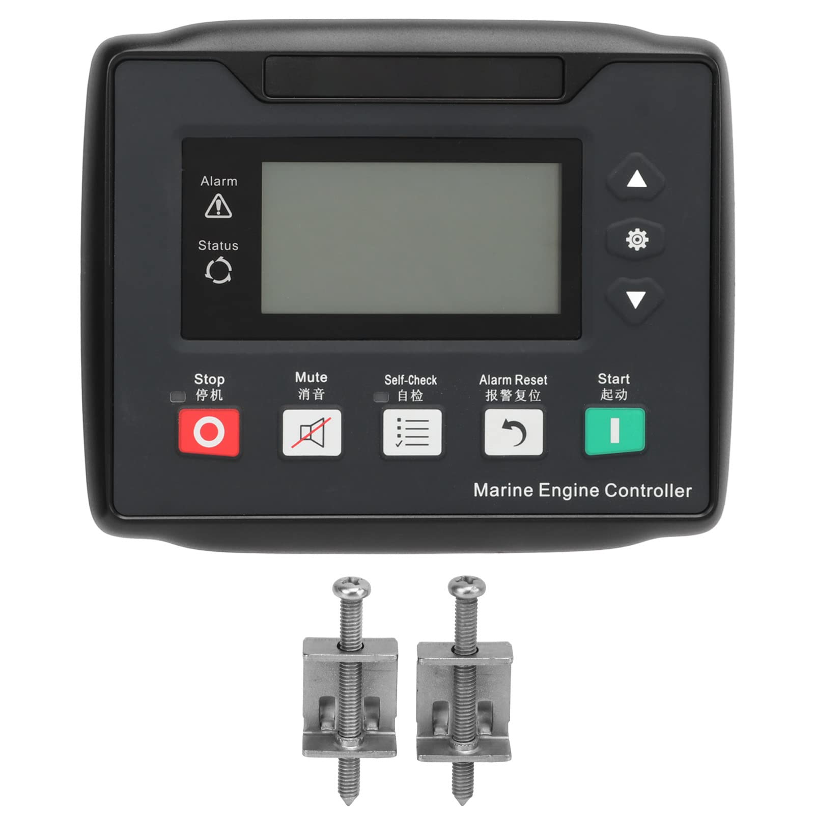 Módulo Controlador de Grupo Electrógeno Detección Automática de Parada de Arranque Duradera para Motores Diésel DC8-35V con Pantalla LCD y Diseño Impermeable