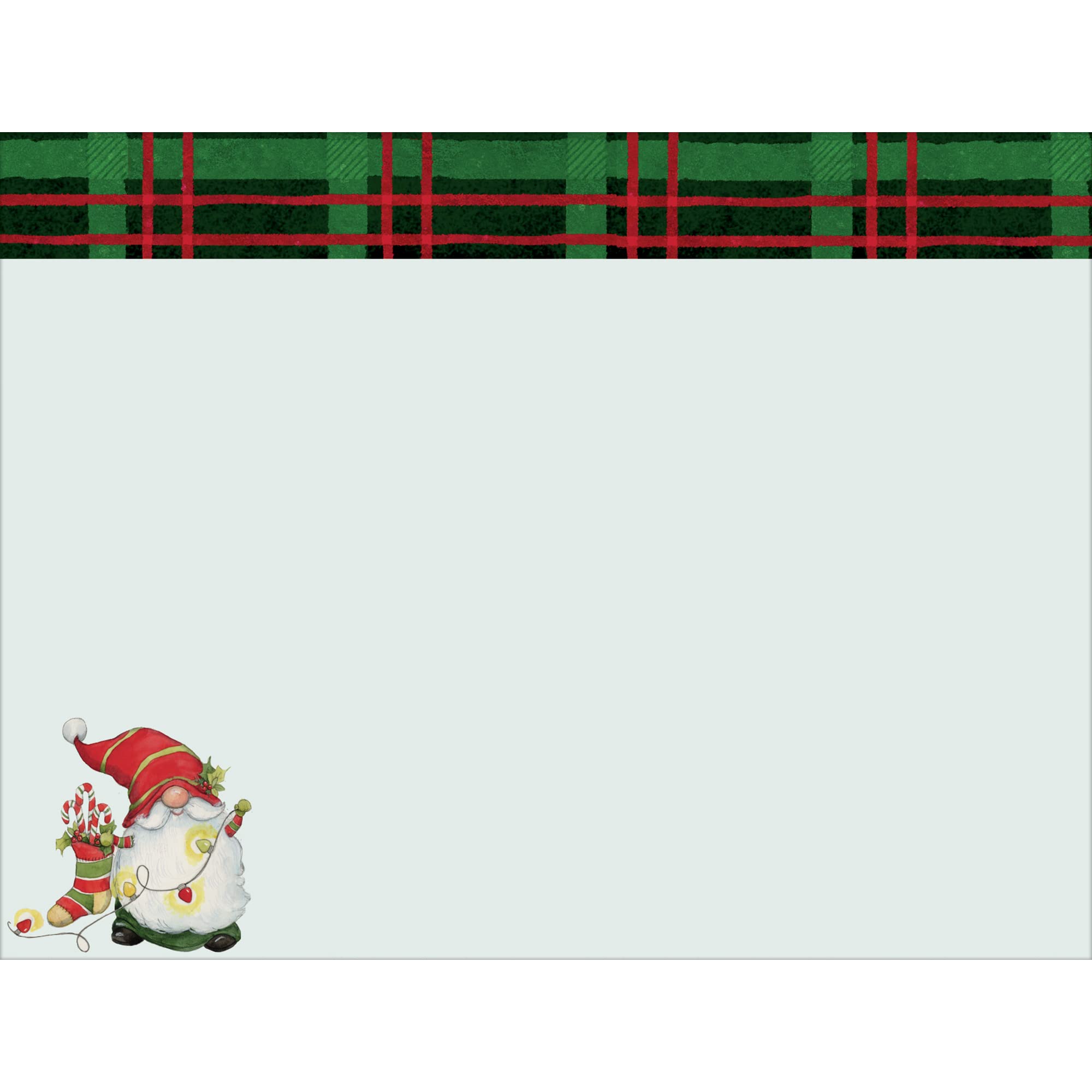 Lang "Holiday Gnomes Luxe Weihnachtskarten von Susan Winget, 8 Karten mit passenden Umschlägen, Leinenprägung (1025104)