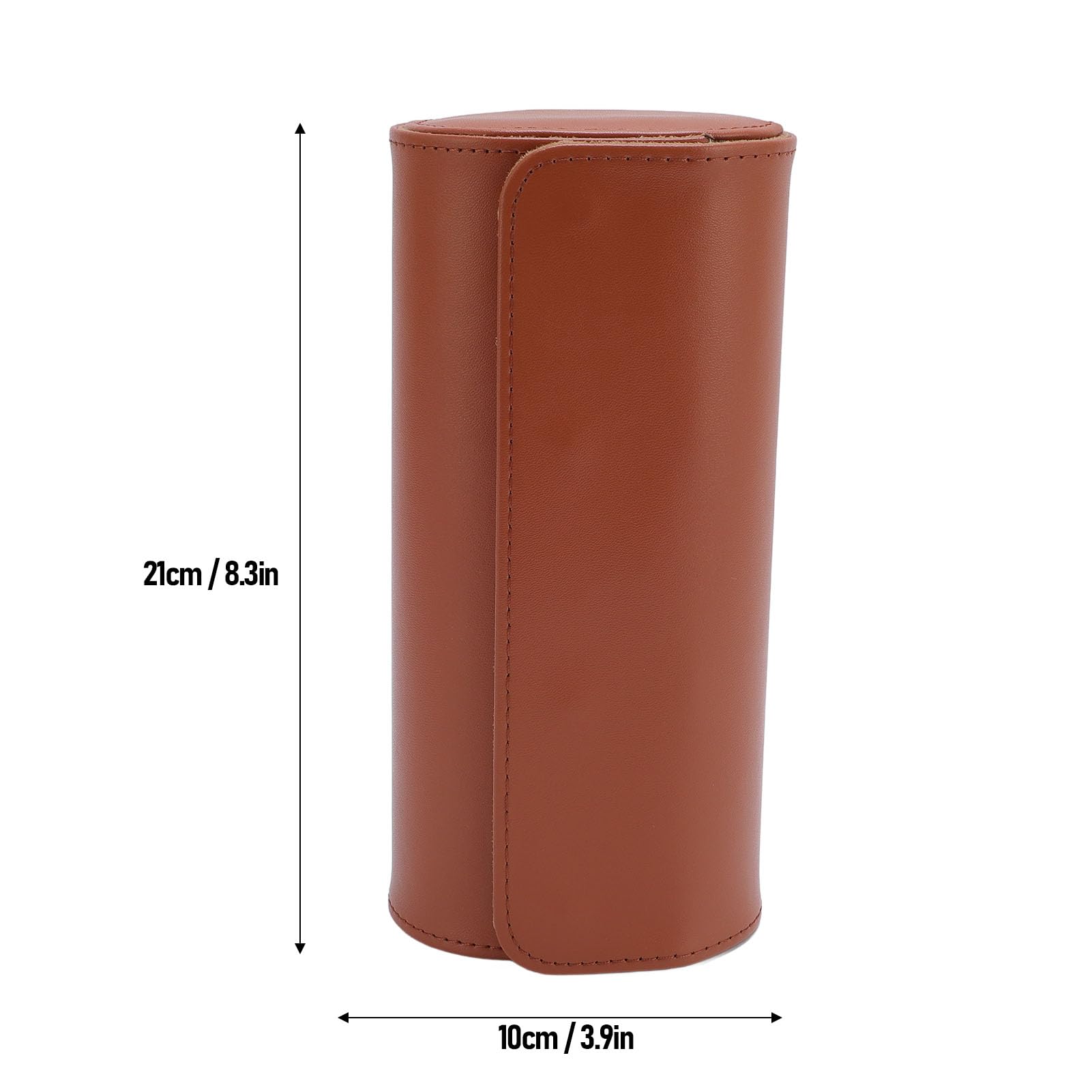 Luxuriöse Uhrenrolle aus weichem PU-Leder, Reiseetui, Organizer-Box für die Aufbewahrung zu Hause (3 Fächer 600 ml)