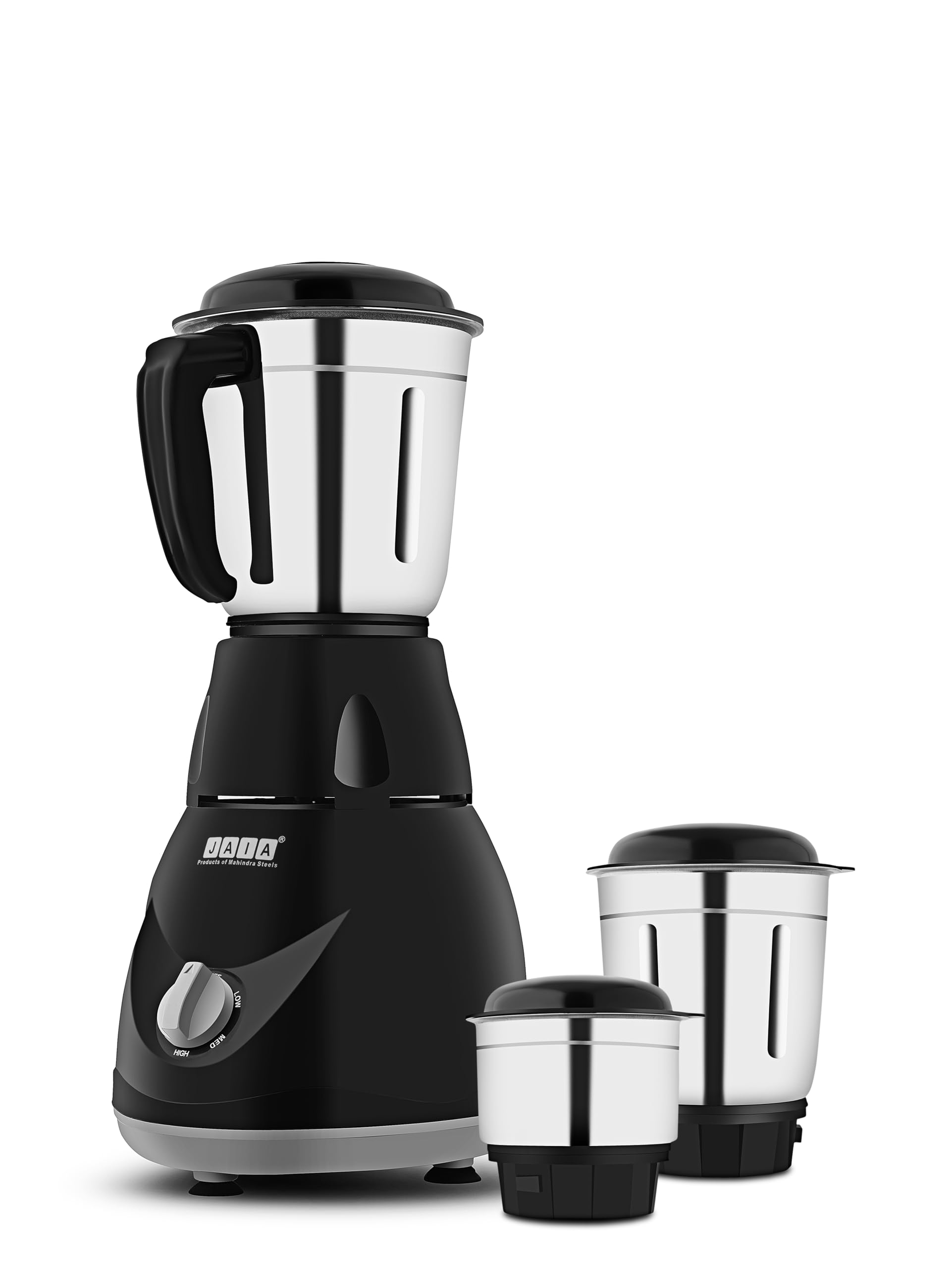 Jaia Fusion BL-Copa Mixer Grinder 500-Watt Mixer Grinder with 3 Jars Liquidizing Wet Grinding and Chutney Jar Stainless Steel blades 1 Year Warranty (Black)-image-5