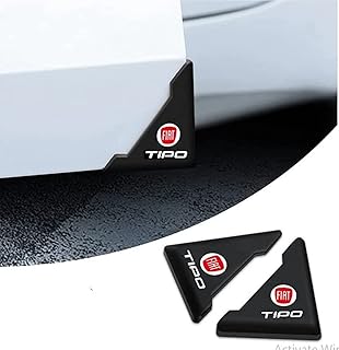 KaberTrade 2 Piece Silicone Car Door Angle Bumper - Compatible with Fiat Tippo Car Logo