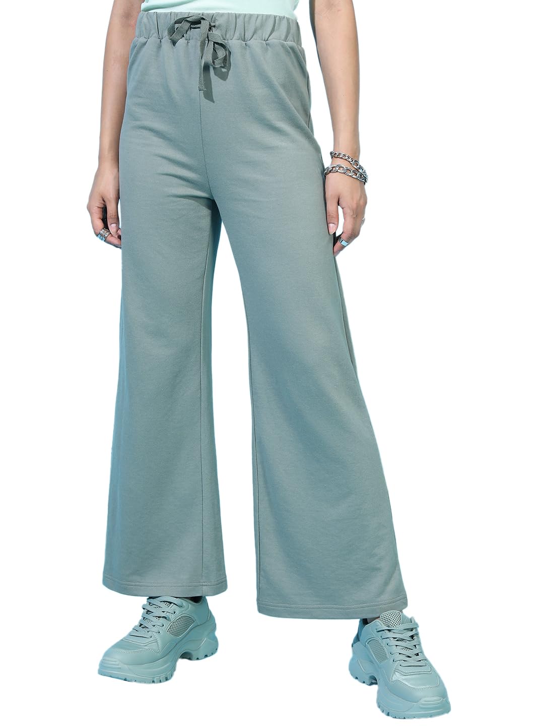 tokyo talkies Women's Bootcut Regular Track Pants | Stretchable Trackpants | Casual Track Pants| Mid-Rise| Gymwear | Sports Wear-picture-26