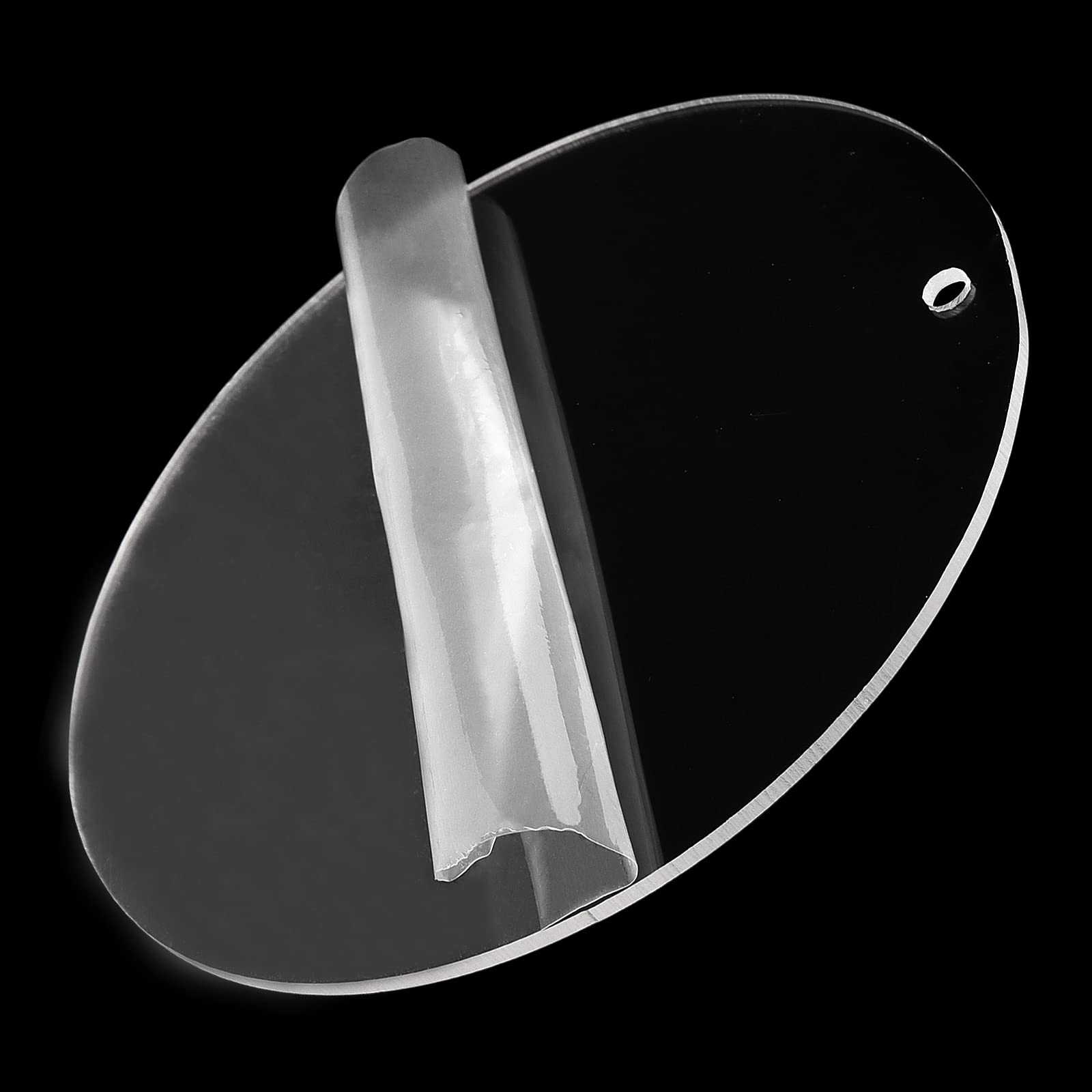 NGOSUET 50 dischi acrilici rotondi da 10 cm, con foro, in Acrilico rotondo, pannello acrilico trasparente, disco rotondo in acrilico per cornici, pittura fai da te