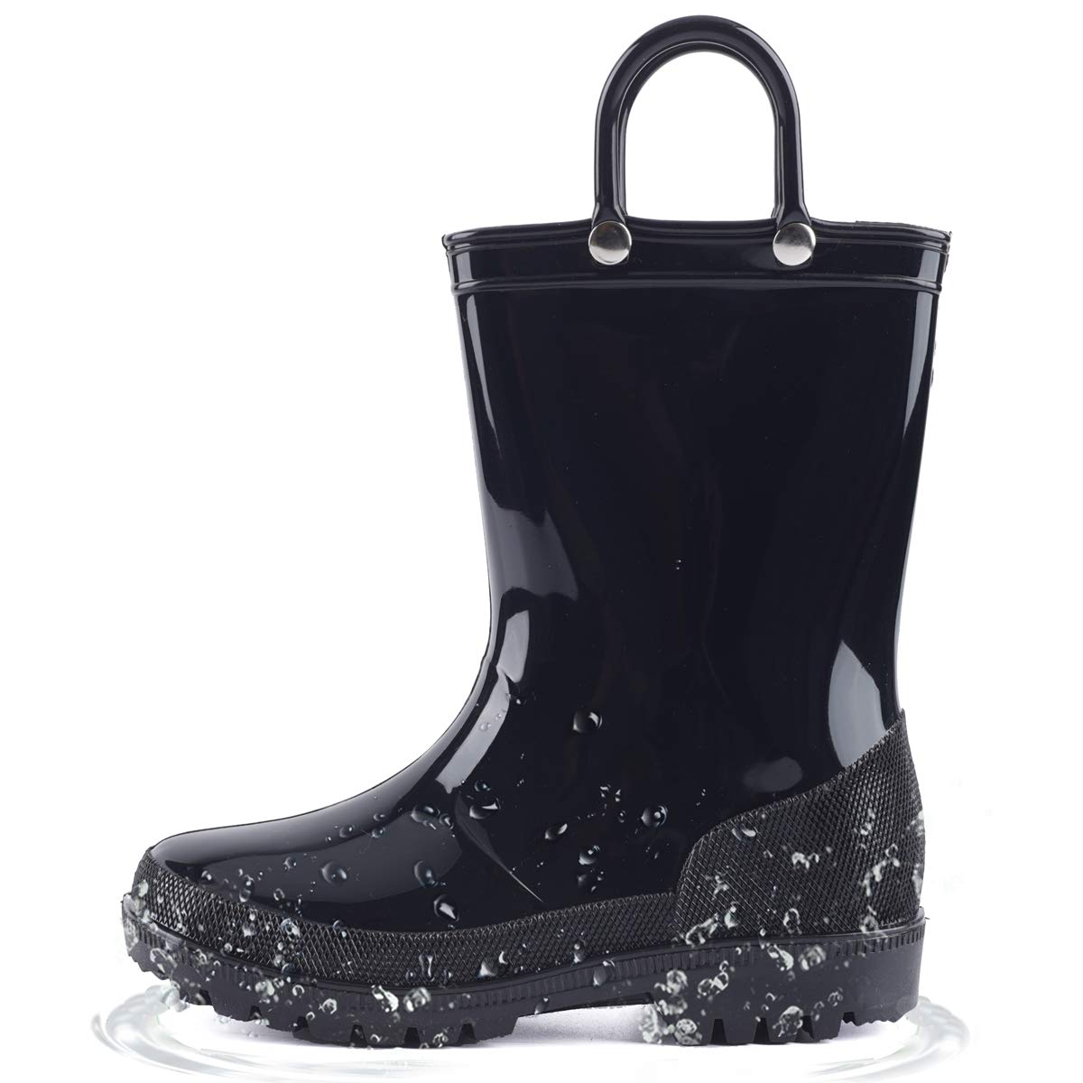 Hugrain Kids Adorable Light Up Wellies with Easy On Handles — view 14