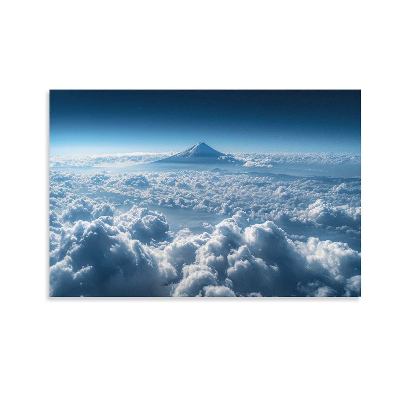 Amazon.co.jp: 絵画 富士山の雲と霧の遠景インテリア 絵画 美しい日本