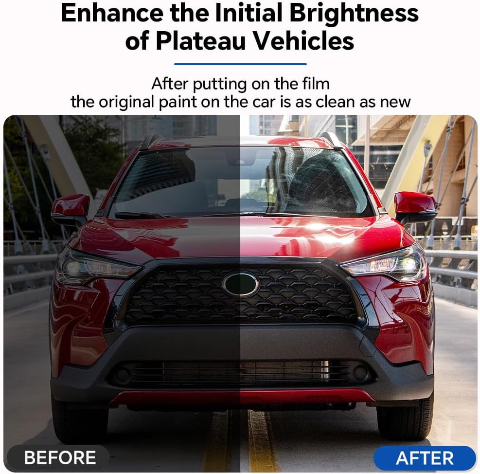 for Toyota Corolla Cross LE/XLE 2022-2024 Full Car Precut Matte TPU PPF Paint Protective Film Kit, 8.5Mil Scratch-Resistant Waterproof PPF Film for Car, External Protective Shields Accessories