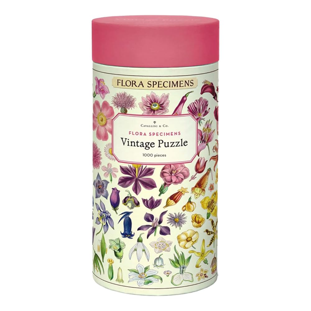 Cavallini & Co. - Rompecabezas de muestras de Flora, 1000 Piezas