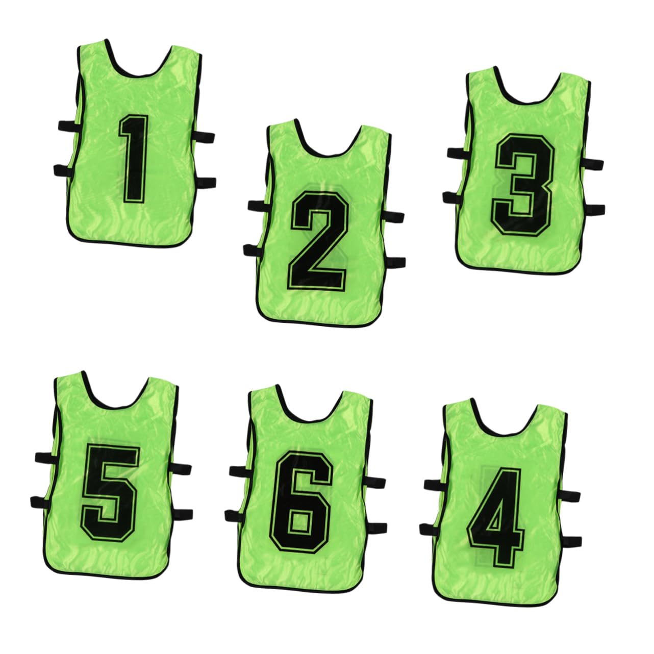 GALPADA 6Pcs Practice Vests Durable Polyester Open Sided Scrimmage Team Gear Breathable Vest for Sports Training for Team Practices and Sports Events