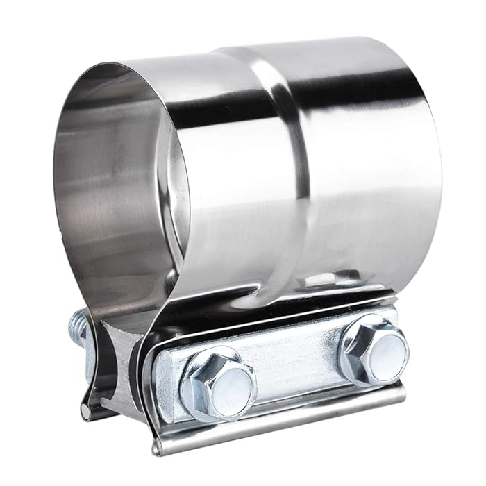 Buy Exhaust Clamp Band, 2.5in Stainless Steel Universal U Shape Car