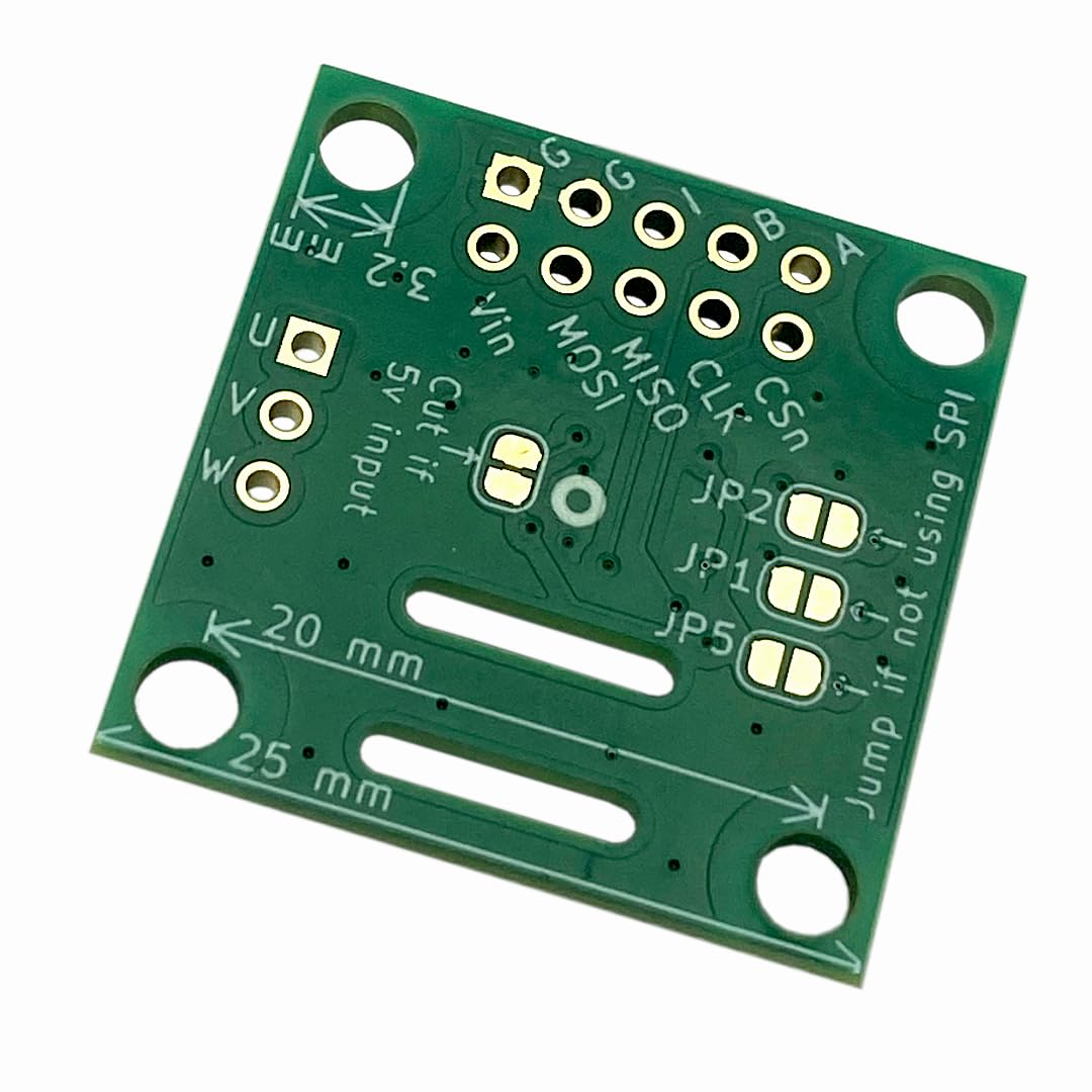 AS5047P Magnetic Rotary Position Sensor/Encoder Breakout Board Module, SPI/ABI/UVW Outputs, 3.3V 5V Arduino Compatible