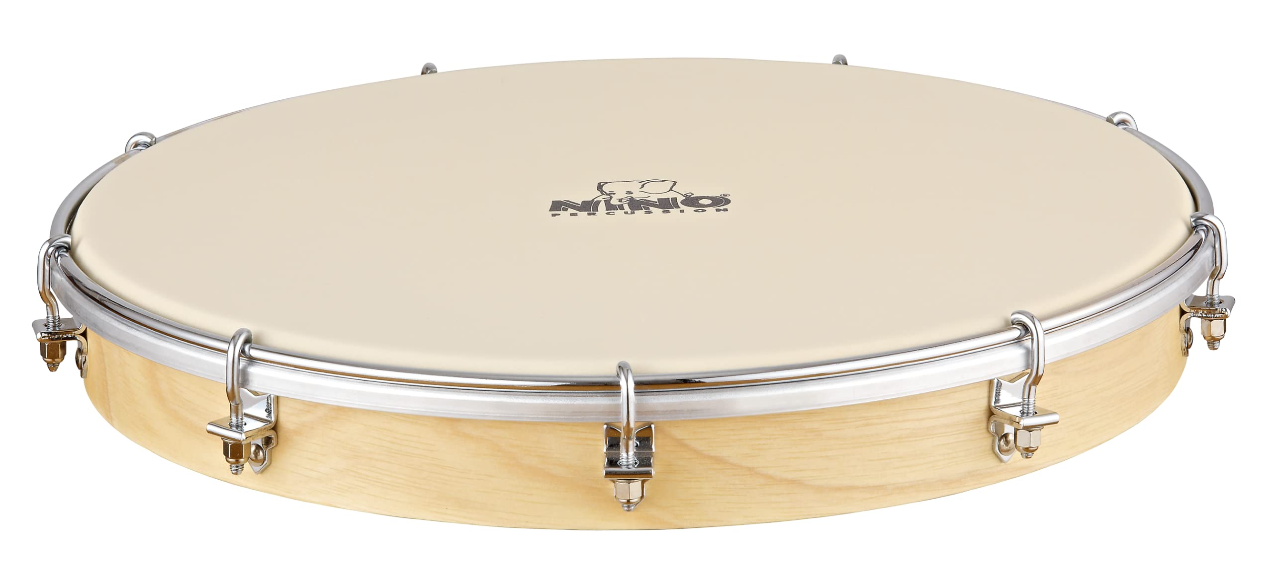 Nino Percussion NINO39 Tamburello, Legno, 12 Pollici, Accordabile