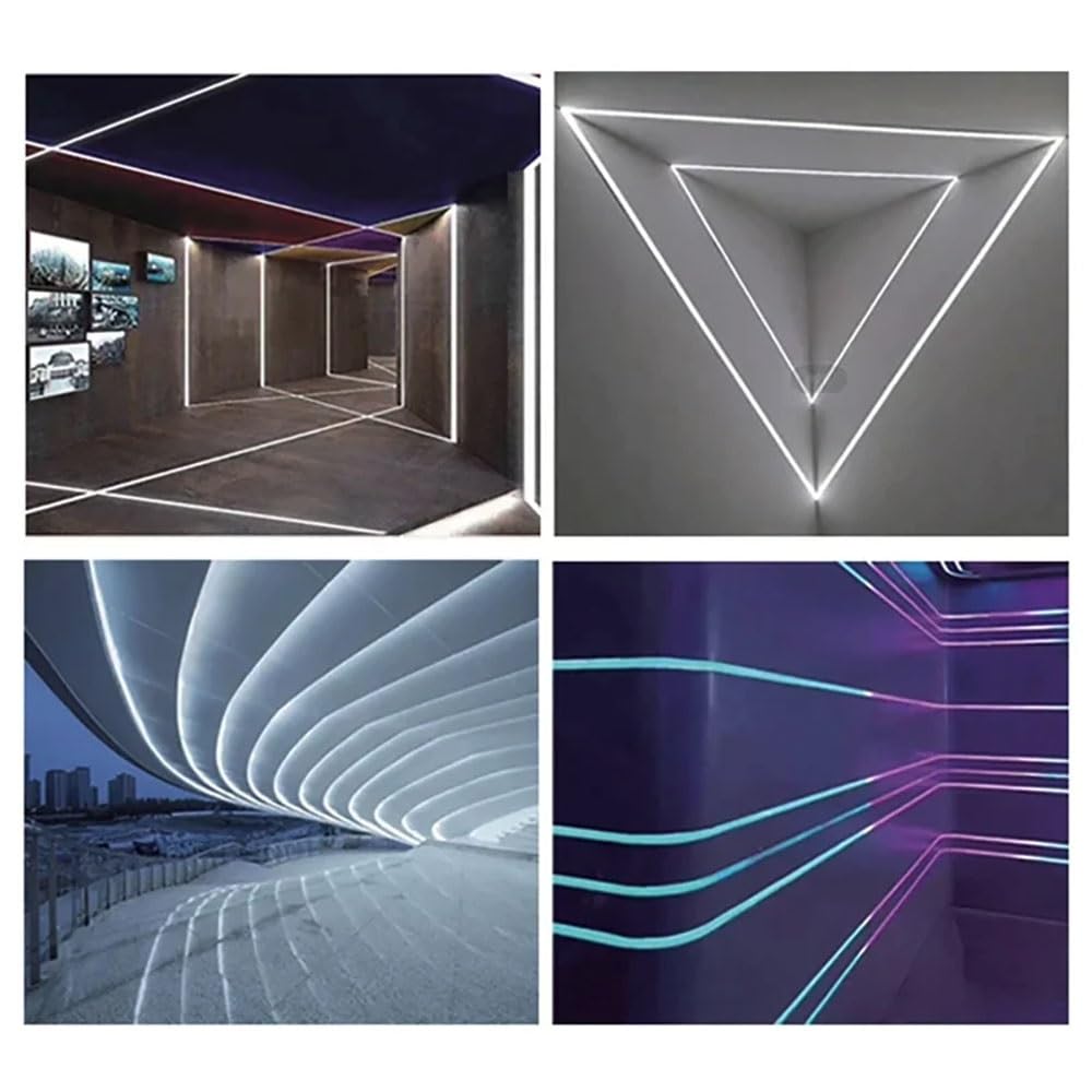 Tubo flexible de silicona LED neón - Cubierta de silicona suave for tiras LED de 6/8/10/12/15 mm, longitud de 1 m a 10 m(White,F1414-3meters)