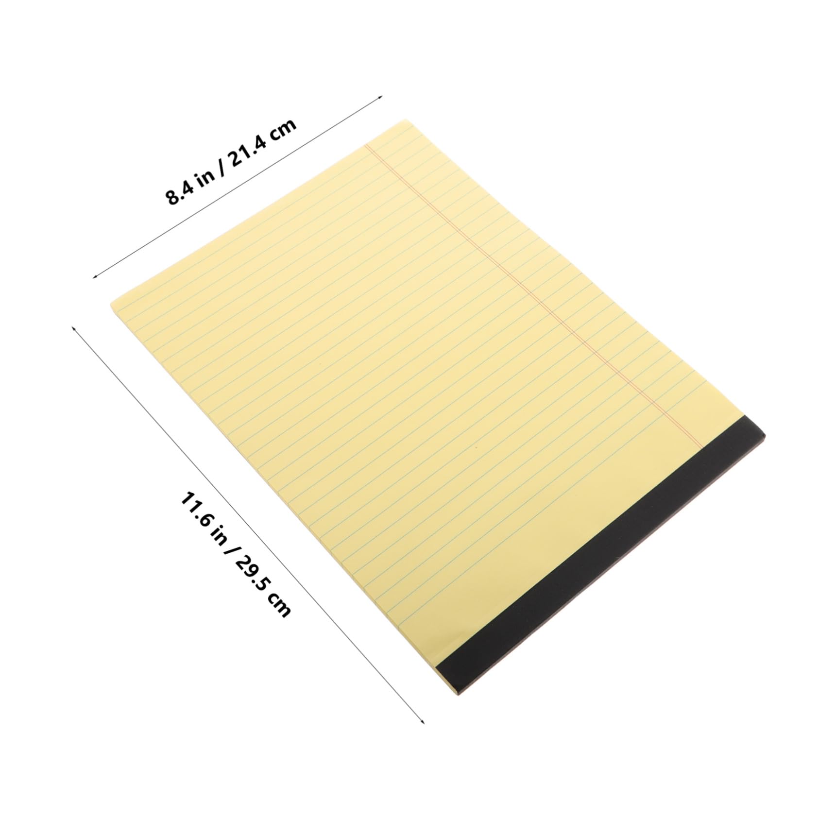 Lurrose Blocco Note A4 214x295mm Giallo 6 Pezzi Con Pagine Strappabili, Quaderno Per Appunti Di Lavoro e Scuola Con Sezione Organizzata Per Studenti e Professionisti