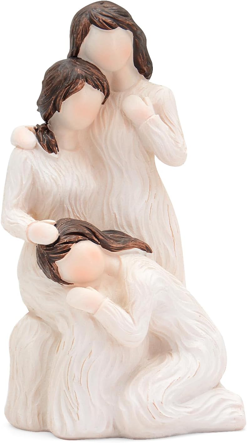 Sister Gifts for Women Couple - Three Women Figurines Gifts for Mom Girlfriends Couple Sisters, Sisters Gifts from Sister, Sculpted Hand-Painted Figure Anniversary Birthday Gifts