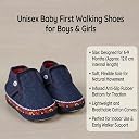 INSTABUYZ Butterthief Unisex Baby Prewalking Shoes for Newborn Boys & Girls | Soft Sole Infant Bootie with Anti-Slip Bottom | Lightweight Cotton Footwear Early Walker Shoes (6-9 Months, 12 CM) gallery image
