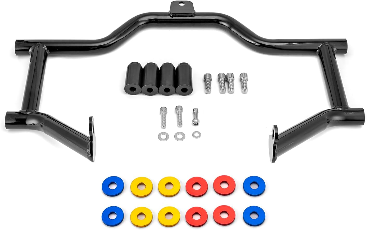 Wsays Front Crash Bars Engine Guard Motorcycle Highway Guards Compatible with Harley Touring Street Glide Electra Road Glide Road King Ultra Limited 2009-2023 (Without Lower Fairing)