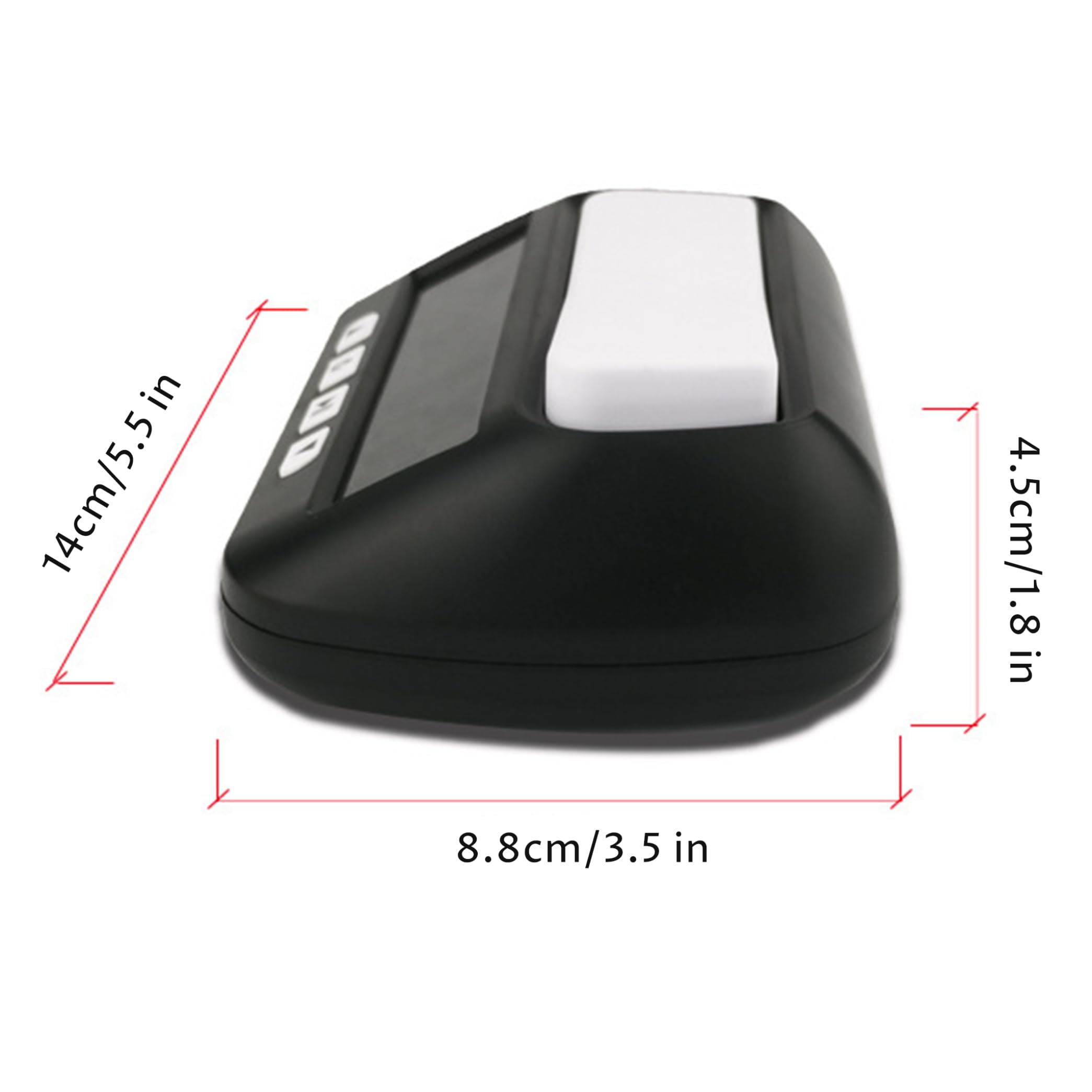 Temporizador de ajedrez, Reloj de ajedrez Digital Modo de sincronización múltiple Pantalla Dual para torneos Oficiales y Juegos Casuales, Negro