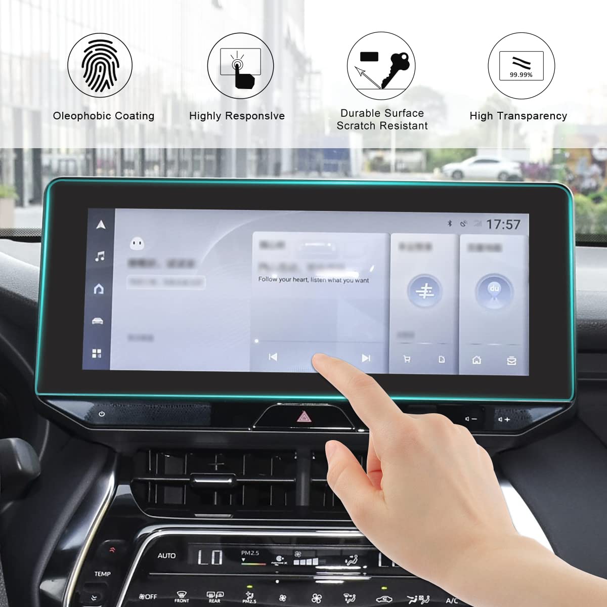 2 Protectores De Pantalla De 123 Pulgadas Para Toyota Camry | Envío Gratis