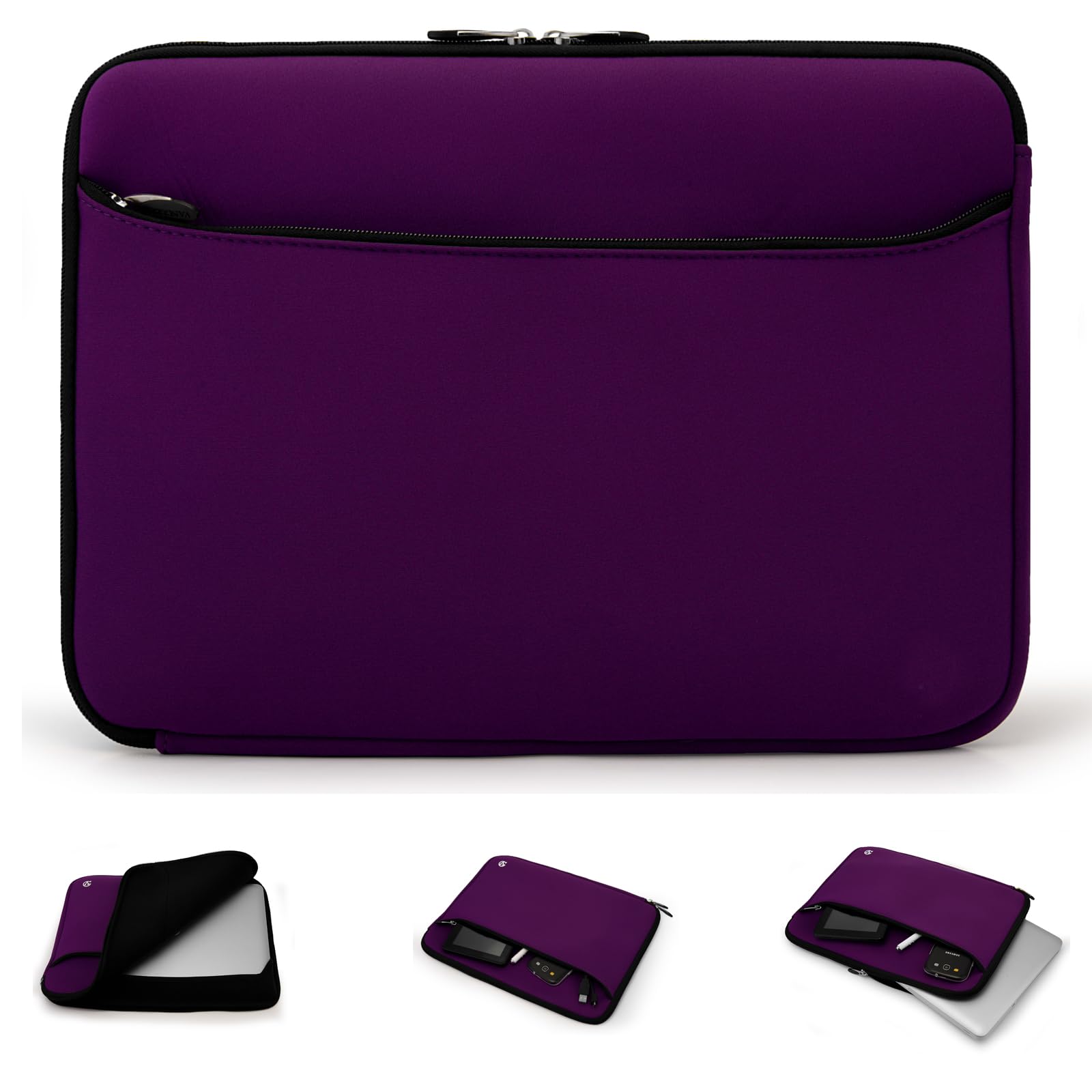 eBigValue 14 Inch Laptop Sleeve Protective Case Cover with Pockets Compatible with N4120, Pavilion x360, IdeaPad Flex Chromebook, Surface Laptop 5