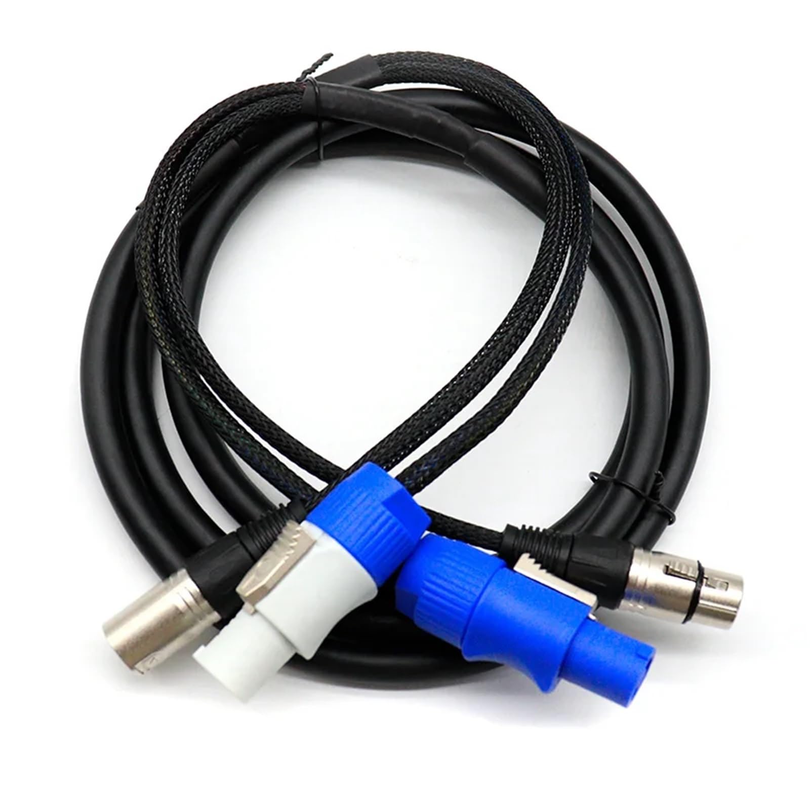 Elastyczny kabel Combo XLR 3 x 1,5 mm² (1 m, 2 m, 3 m, 5 m) do reflektorów scenicznych (2 metry)