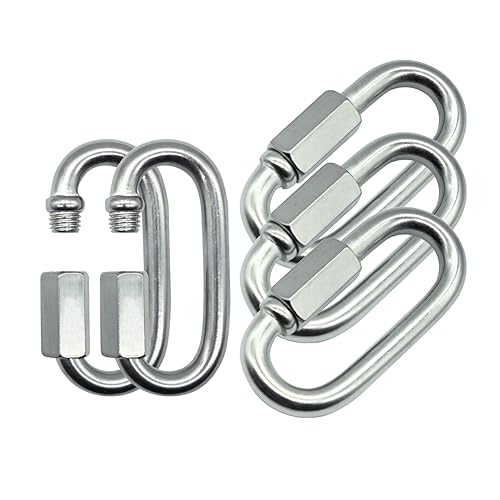 Quick Links, clips de mosquetón de acero inoxidable 304, conector de cadena de seguridad, conector de eslabones de cadena de gran capacidad para
