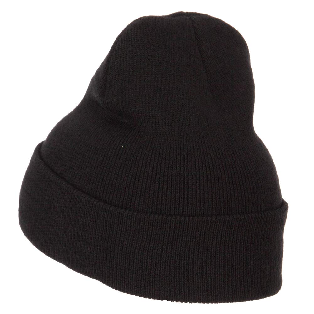 e4Hats.com Hawaii Map State Flag Embroidered Long Beanie - Black OSFM