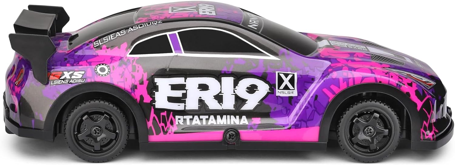 1:22 Scale RC Drift Car - 4WD Mini Racing Car 15KM/H High-Speed Racing Car, 2.4GHz Remote Control Racing Sport Hobby Grade for Adults (22206-Purple)