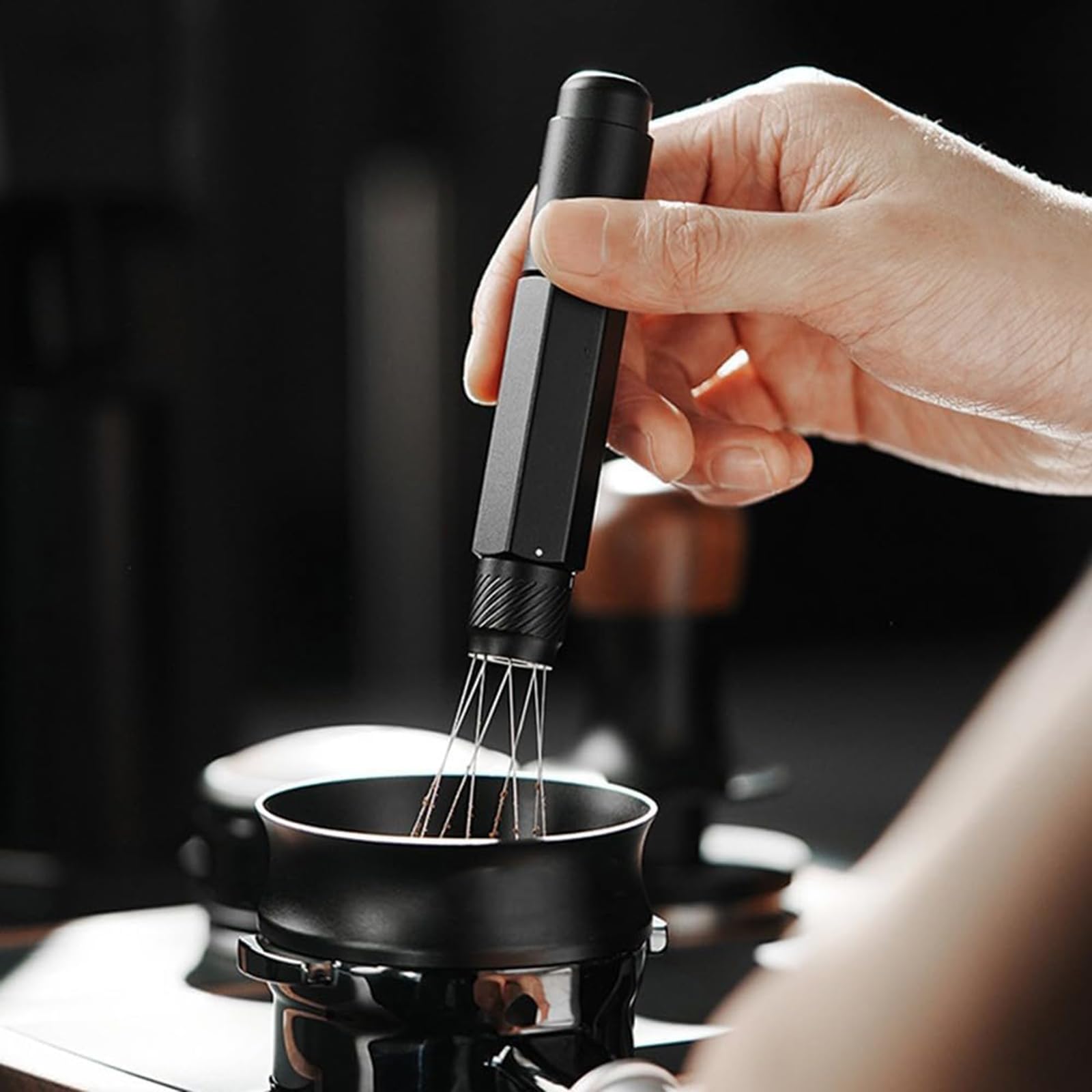Narzędzie do mieszania kawy espresso, igły, narzędzia do dystrybucji espresso, równomierna dystrybucja, elastyczna regulowana konstrukcja, łatwo rozkłada grudki, do robienia kawy, baristy