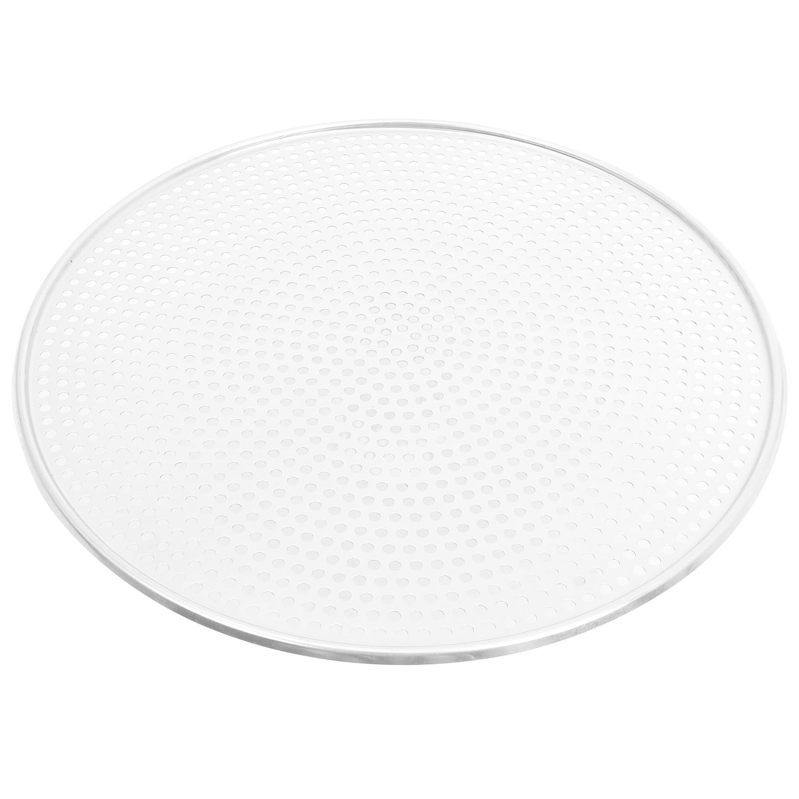 FRCOLOR Rundes Perforiertes Pizzablech aus Aluminium mit Wärmeleitung und Antihaftbeschichtet für Hausgebrauch und Westliche Restaurants