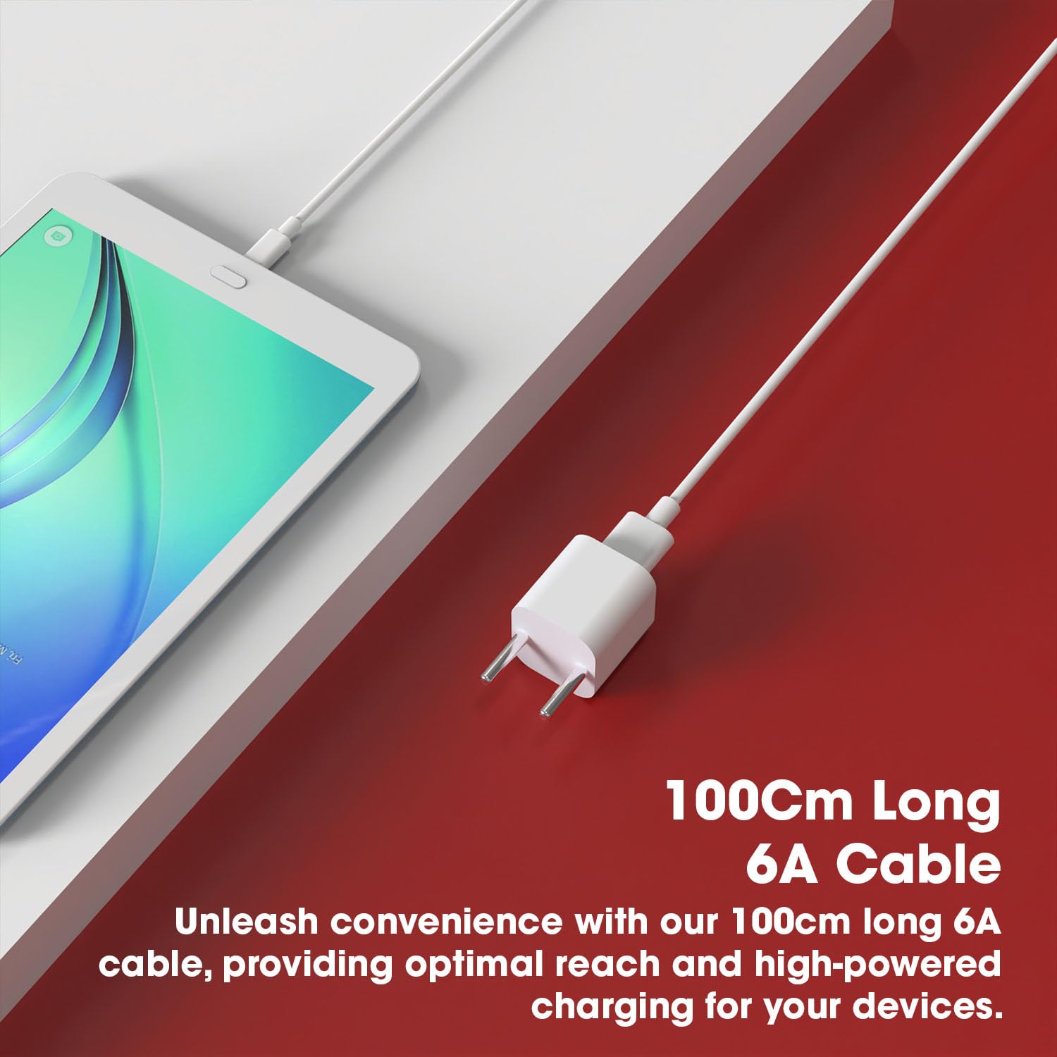 Mi USB to Type C 33W Hypercharge Cable, 3A Fast Charging Cable with Up to 480 Mbps High-Speed Data Transfer & Sync Cord Compatible With Smartphones and Devices, White (1 Meter) — Amazon image 5