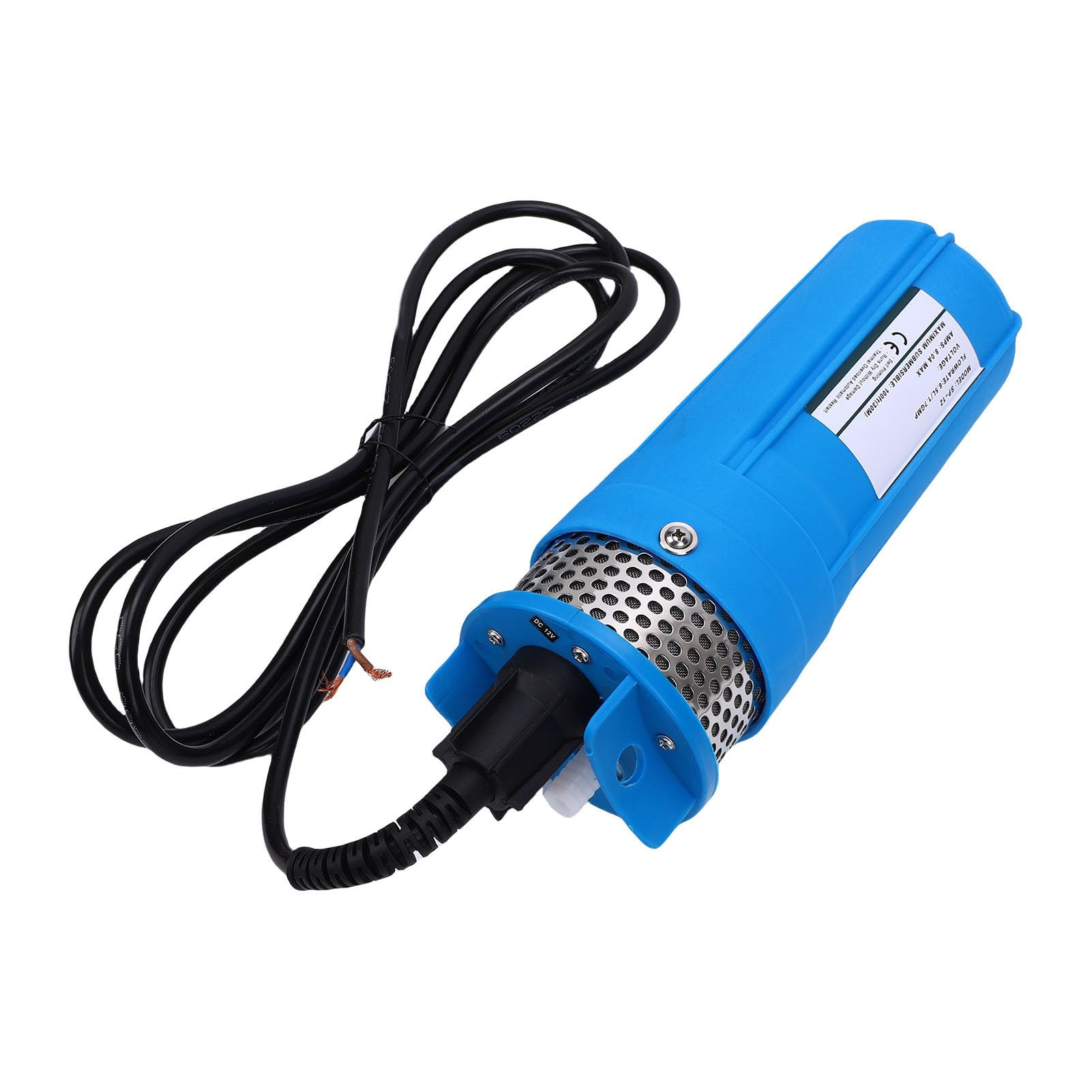 Generic Bomba de Pozo Profundo Sumergible Solar, Pozos Eficientes de Alta Velocidad de 4" para Riego de Jardines, Acero Inoxidable (DC12V)