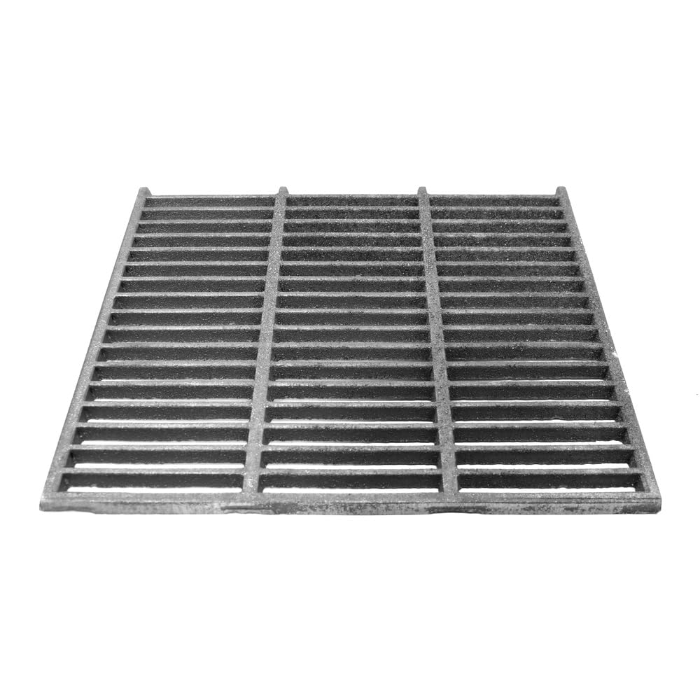 Żeliwny grill do piekarnika i kominka, 35 x 30 cm, stojak uniwersalny rozmiar do gotowania ciepła Resi idealny do grillowania i grillowania