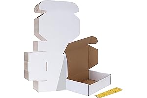 HORLIMER 10 Pack 7x5x2 White Packaging Boxes