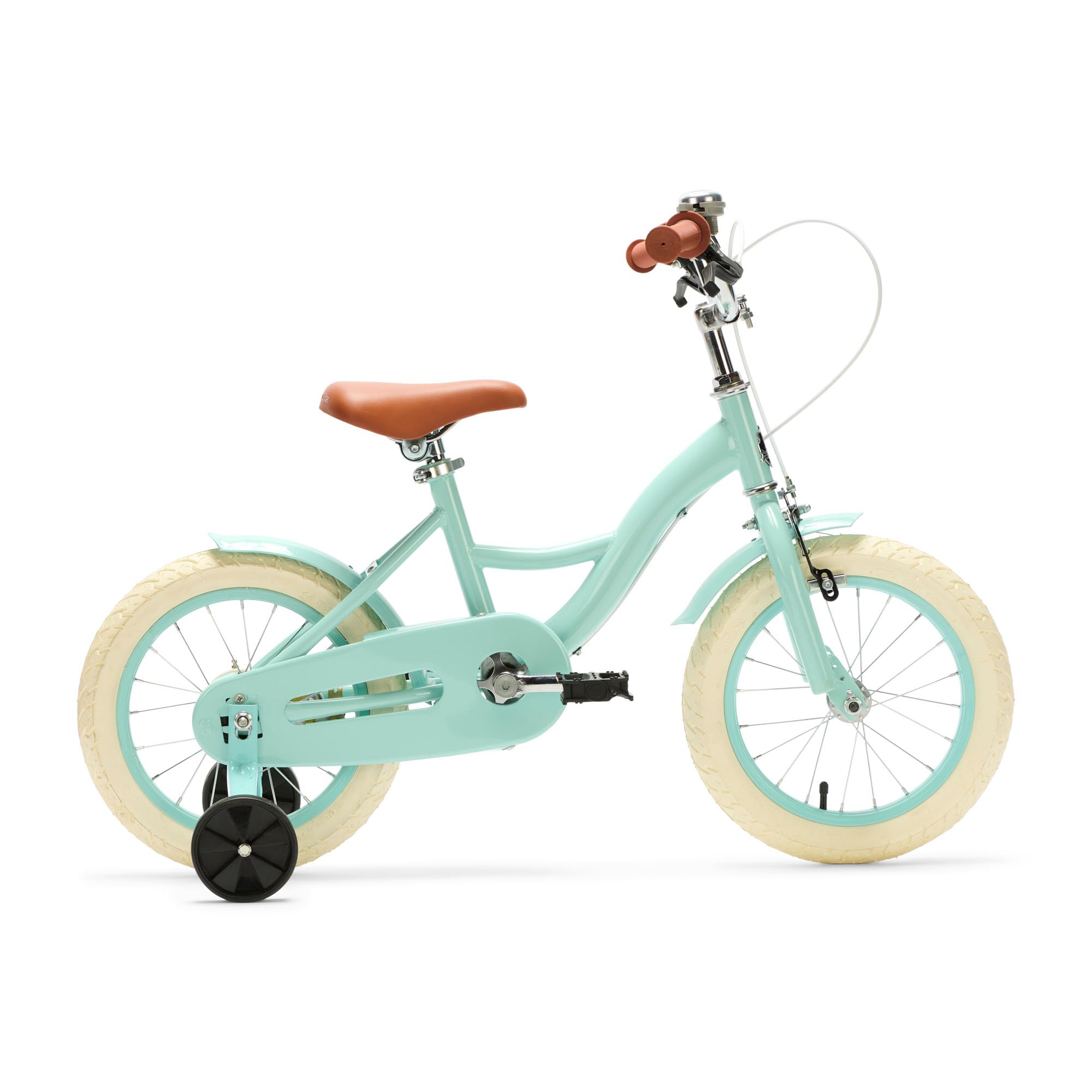 Vélo Enfant 14 Pouces Avec Roues Stabilisatrices - Rose - Panier Osier - Pour 3 à 5 Ans - Generation Blanco
