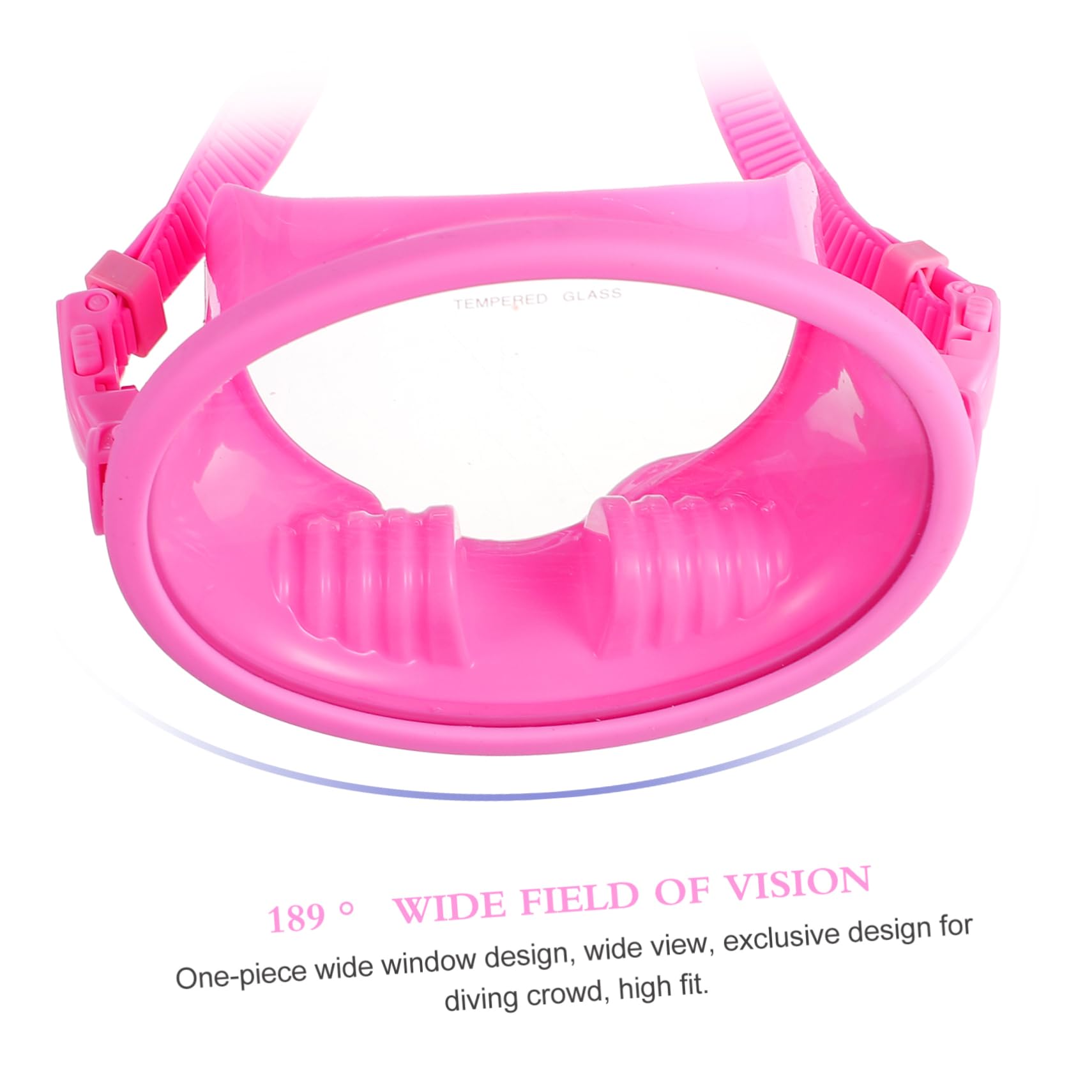 POPETPOP Fog-Free Diving Goggles Frameless Mask Snorkeling Glasses Shatterproof Tempered Lens