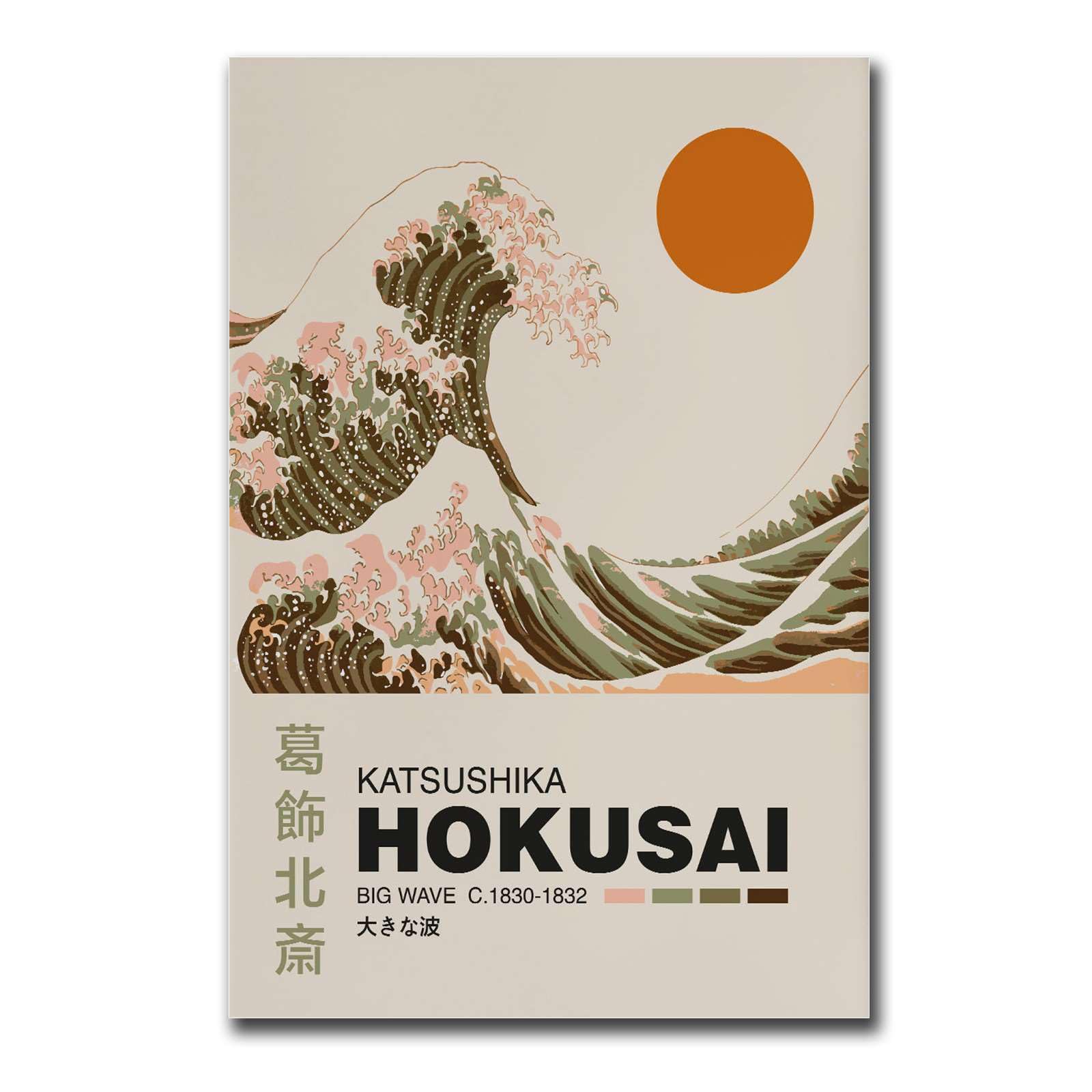 Amazon.com: Poster Wall Art Picture Katsushika Hokusai Exhibition