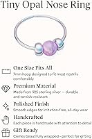 Vista 23 de Anillo de nariz de ópalo Oro ópalo blanco