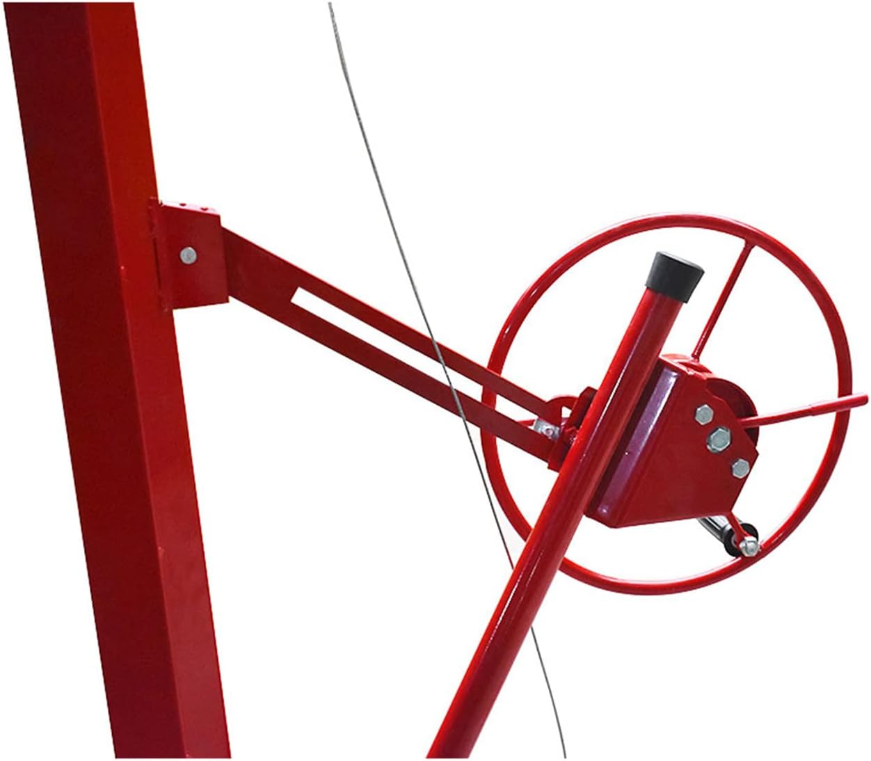 Drywall Lift, 16FT Drywall Panel Hoist Jack Lifter Jack Rolling Caster Wheel Lockable Tool