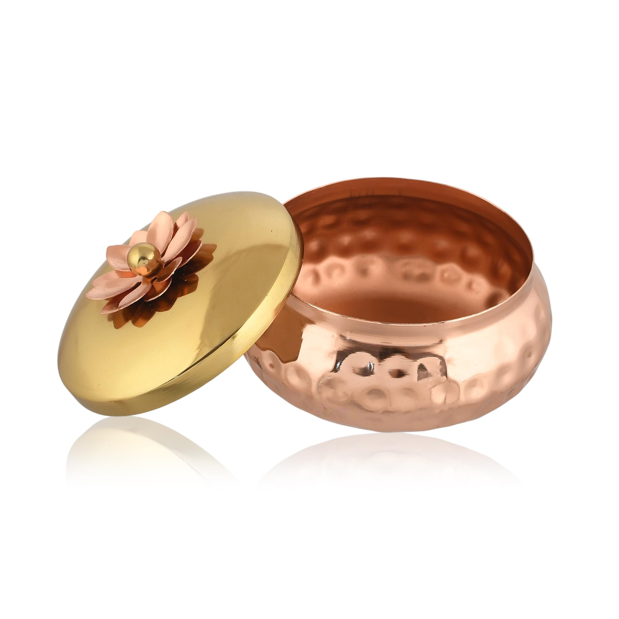Amazon Brand - Umi Decorative Bowl Copper Plated Multipurpose Bowl for Serving Iron Dry Bowl Box for Gift & Table Decorative Bowls for Living Room, Home Decor Gift Items-image-34