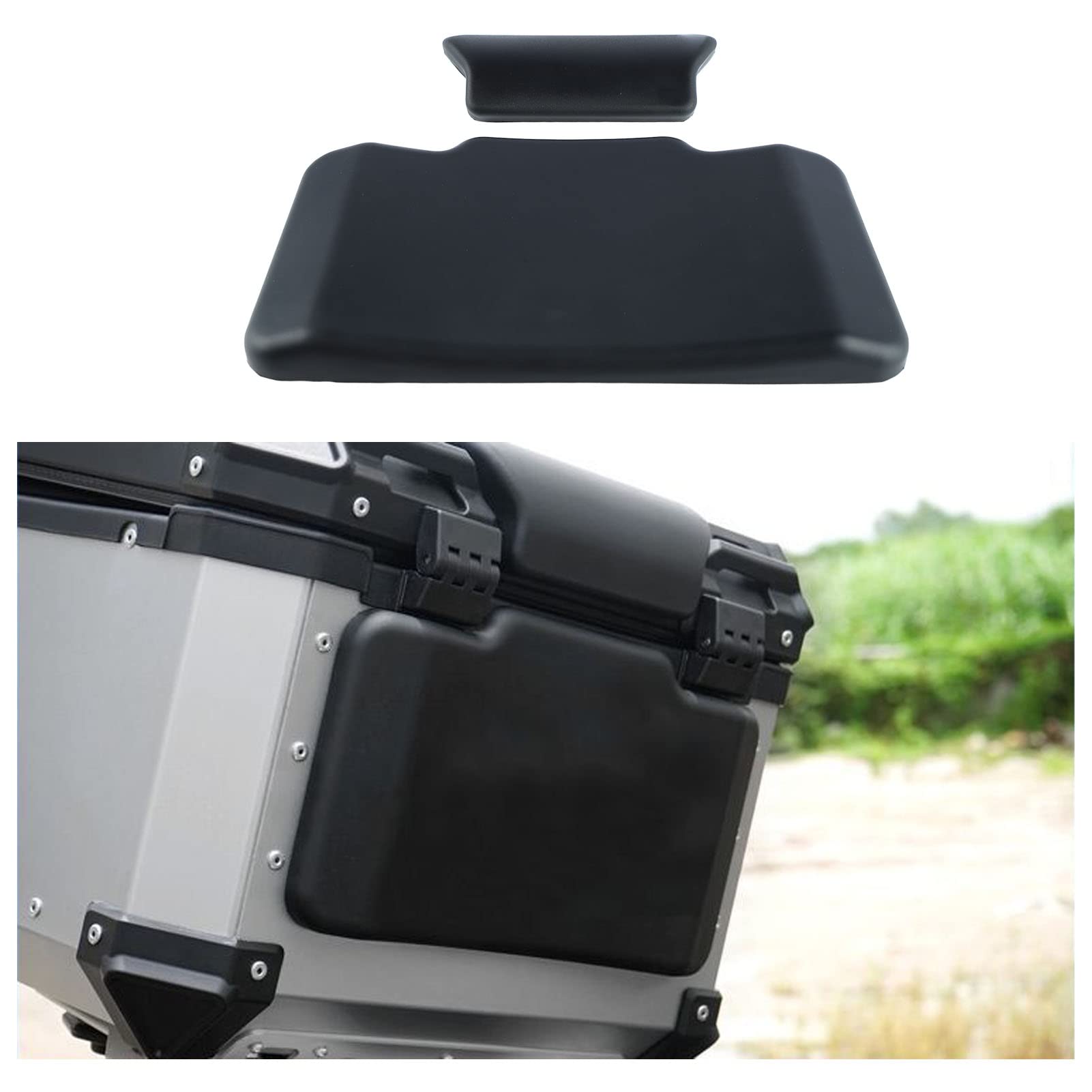 Schienalino per Bauletto per Moto, Cuscino per Schienale per Bagagliaio per Moto in Pelle PU Spessore 3cm Accessori per Smorzamento per Moto