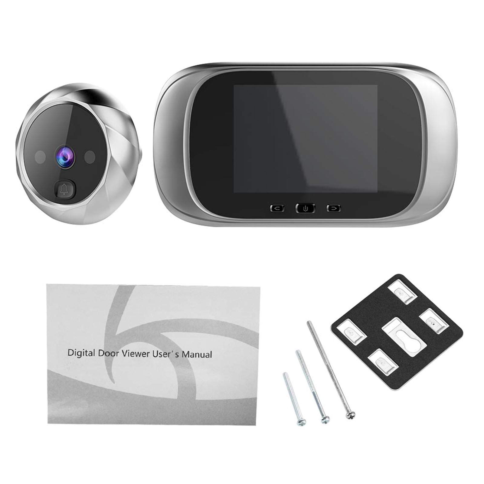 Mirillas Digitales para Puerta con Pantalla LCD de 2,8 Pulgadas, Visión Nocturna, Vigilancia Digital de la Puerta para la Seguridad Del Hogar