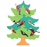 1 Set of Baby 3D Jigsaw Puzzle Wooden Tree Bird Shaped Montessori Toy Educational Preschool Learning Toys for Infant Toddlers Boys Girls