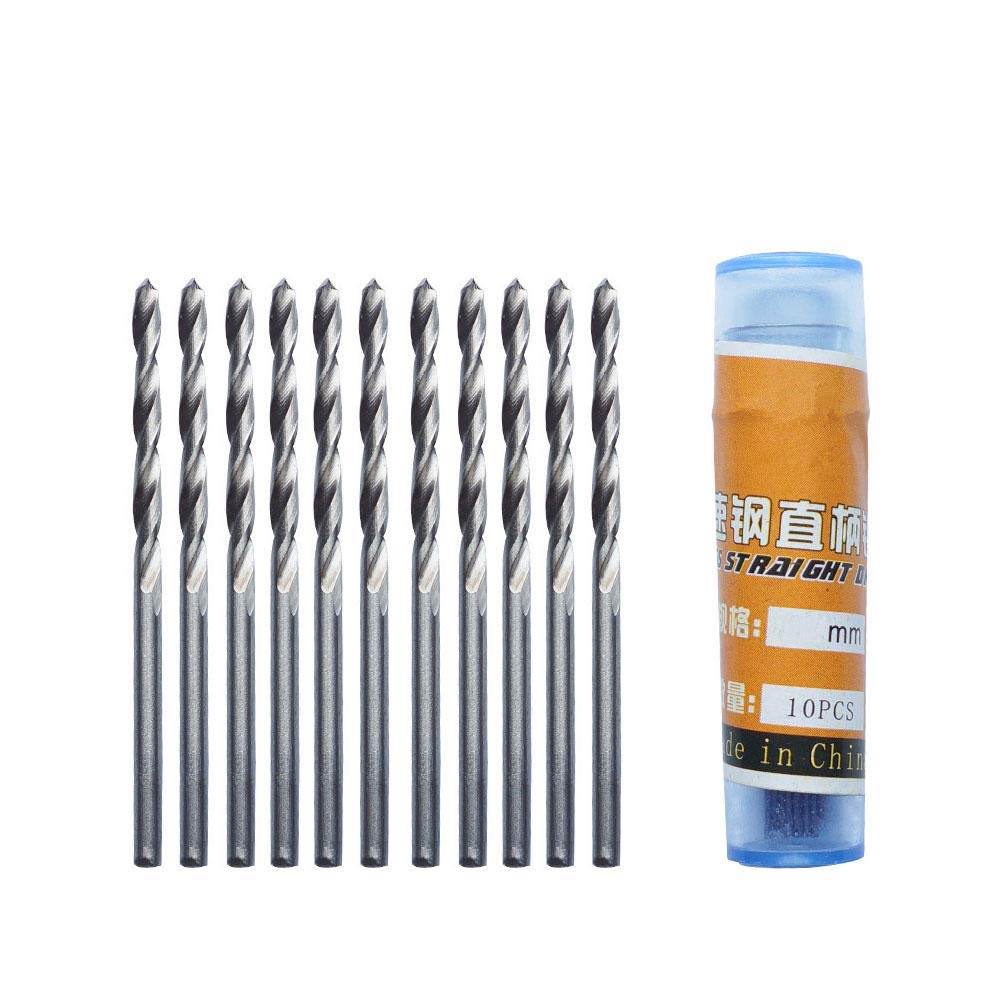 Twist Drill Bit Set HSS Screw Drilling 10pcs 0.5-3.2mm Straight Shank Drill for Metalworking Engraving Tool Mini Drill Bit-_10pcs 1.7mm
