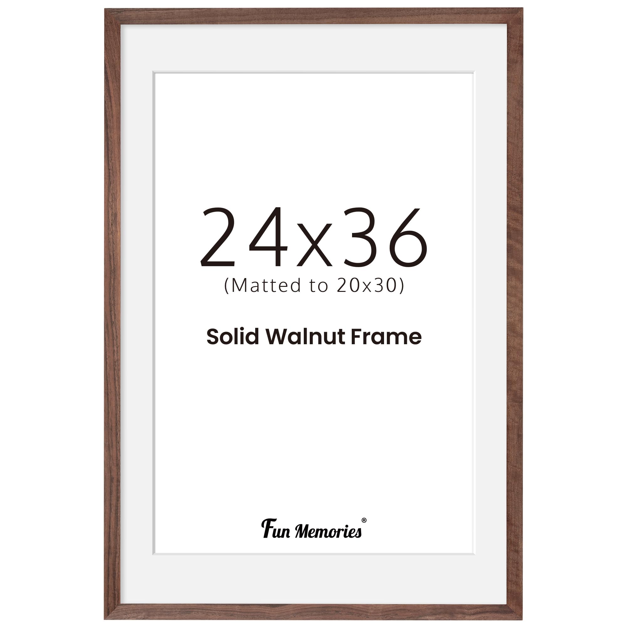 Amazon com 24x36 Picture Frame 24 x 36 Poster Frame Natural Walnut Amazon com 24x36 Picture Frame 24 x 36 Poster Frame Natural Walnut
